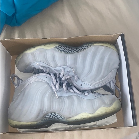 grey suede foamposites